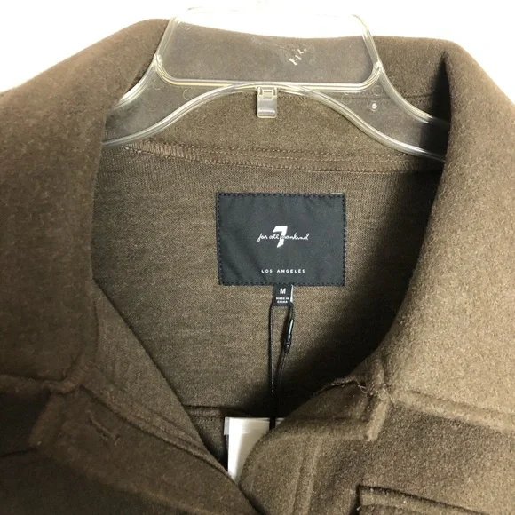 NWT 7 For All Mankind Waist Tie Shacket Shirt Jacket - Picture 5 of 7